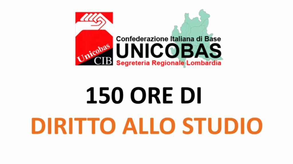 Lombardia permessi diritto allo studio (150) ore la nota