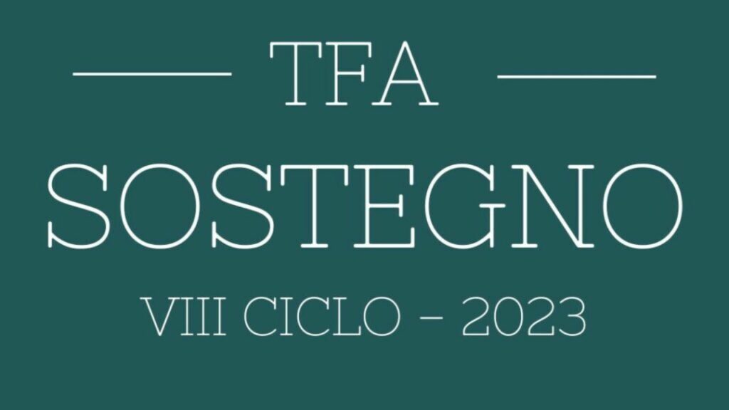 TFA sostegno emanato il decreto 2022.2023