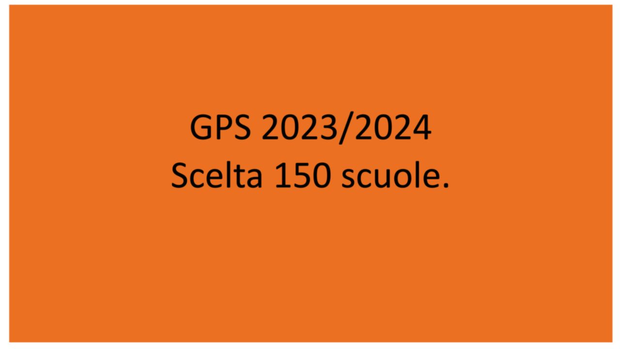 GPS 23.24 a breve scelta preferenze