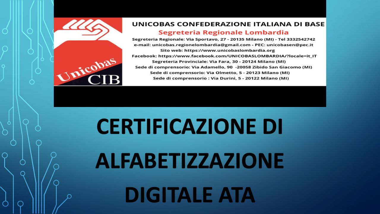 Certificazione di Alfabetizzazione Digitale