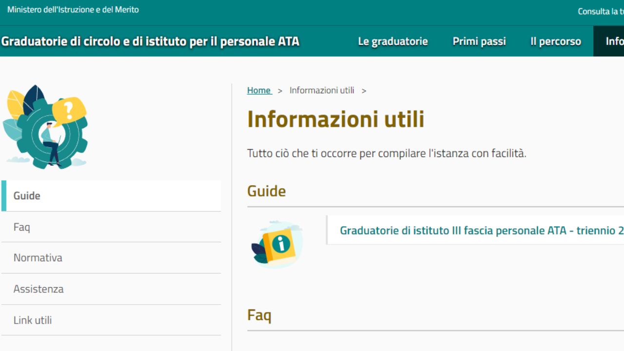 FAQ Graduatorie III Fascia Personale ATA