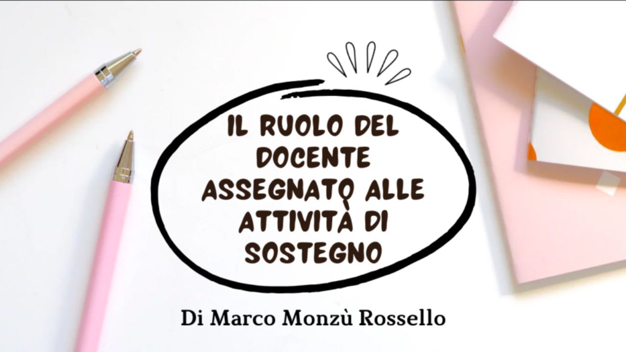 Il ruolo dell'insegnante di sostegno di Marco Monzù Rossello