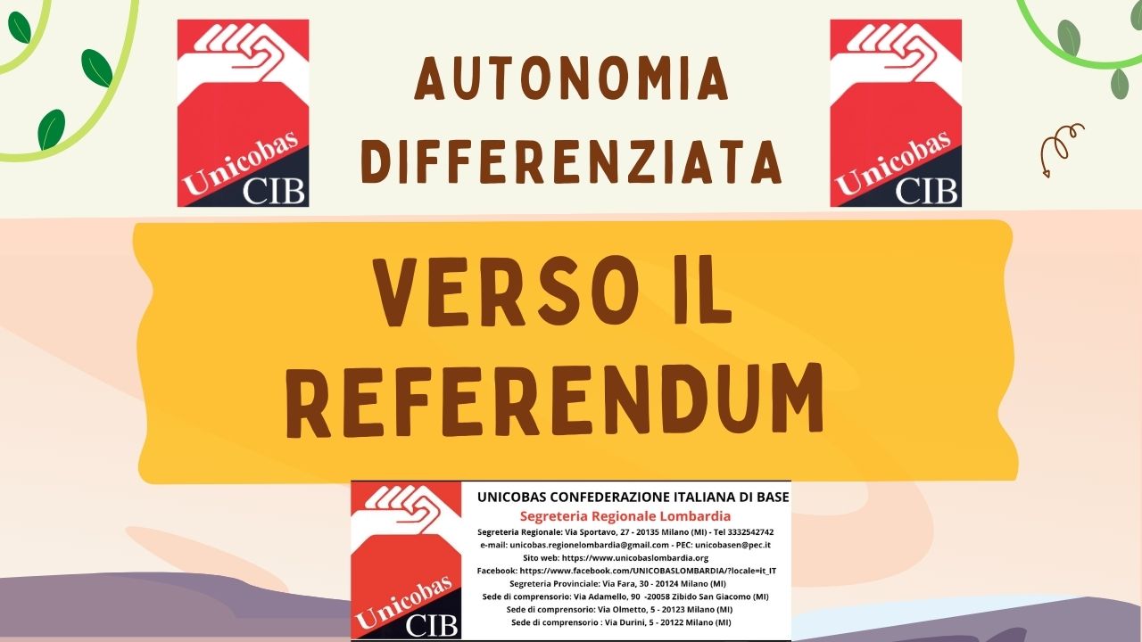 Autonomia differenziata: verso il referendum