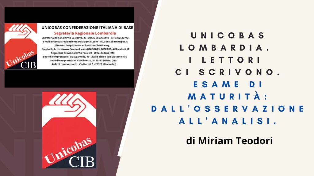 Esame di maturità dall'osservazione all'analisi di Miriam Teodori