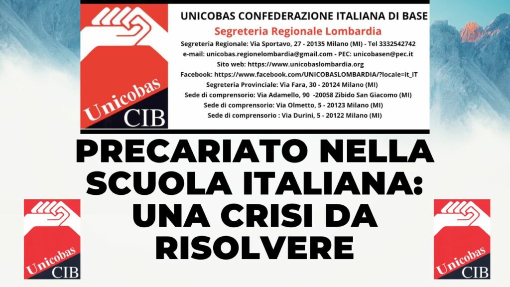 Precariato nella scuola italiana una crisi da risolvere