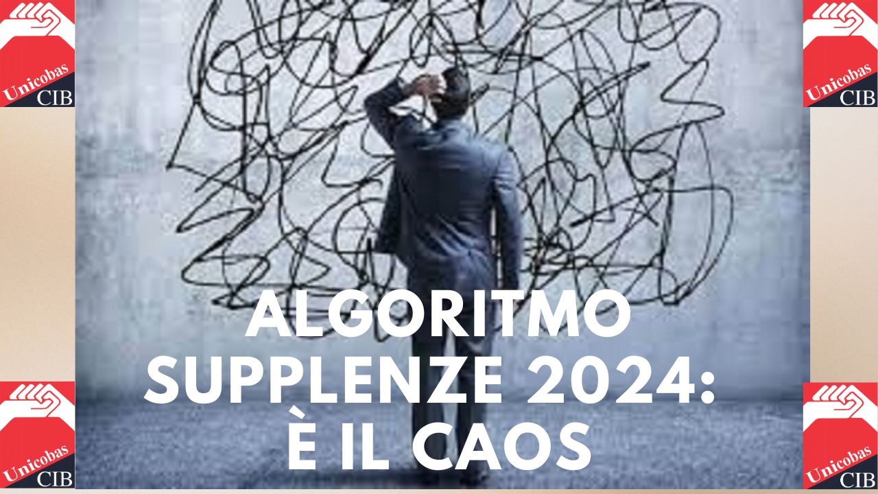 Algoritmo supplenze 2024 è il caos