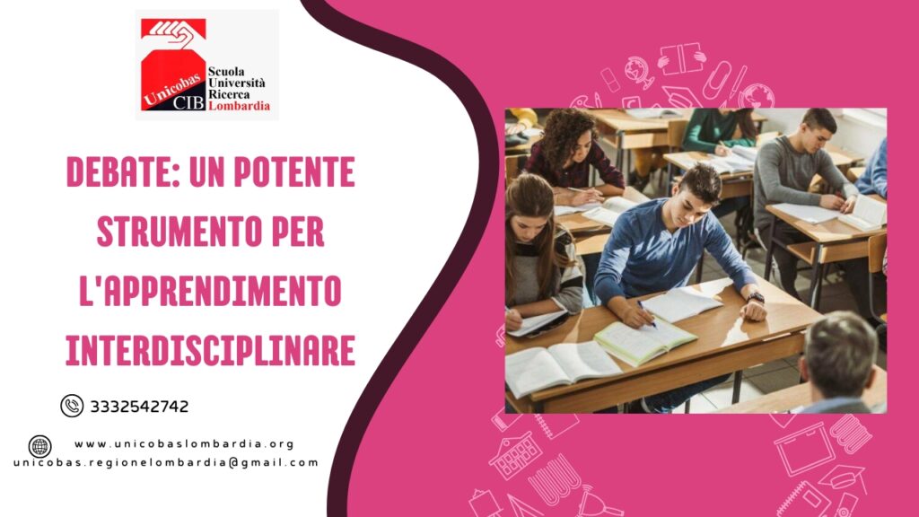 Debate un potente strumento per l'apprendimento interdisciplinare