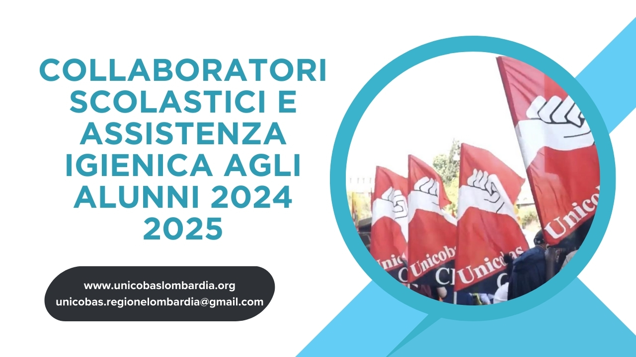 Collaboratori scolastici e assistenza igienica agli alunni 2024 2025