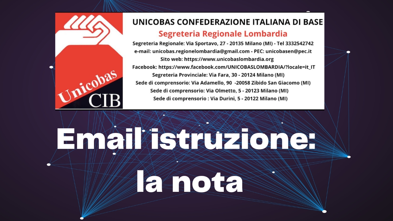 Email istruzione la nota