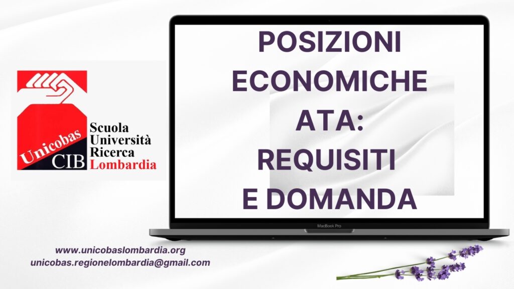 Posizioni economiche ATA requisiti e domanda