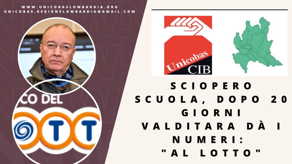 Sciopero scuola, dopo 20 giorni Valditara dà i numeri al lotto