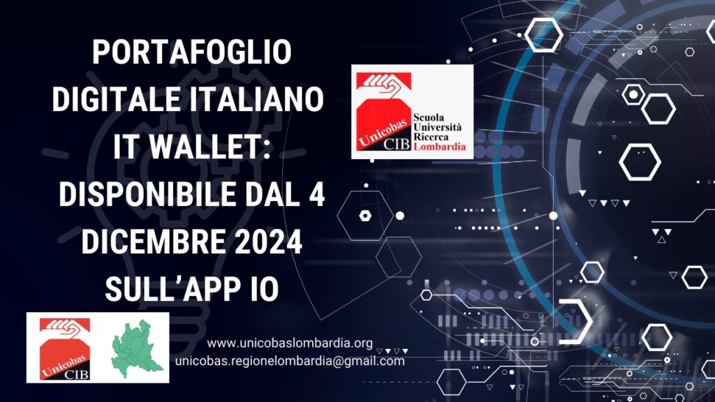 Portafoglio digitale italiano It Wallet disponibile dal 4 dicembre 2024 sull’app IO