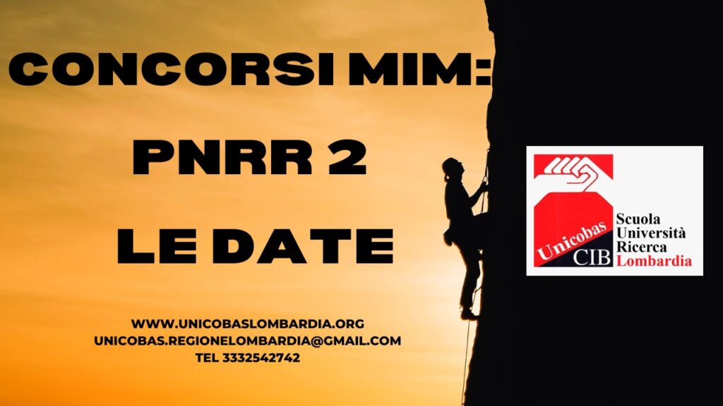 Concorsi MIM PNRR 2 le date